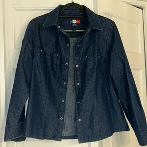 INC International Concepts Dark Blue Denim Jacket